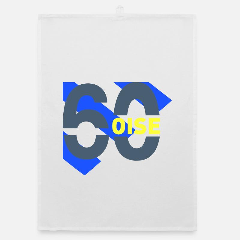 Oise 60 logo Organic dish towel
