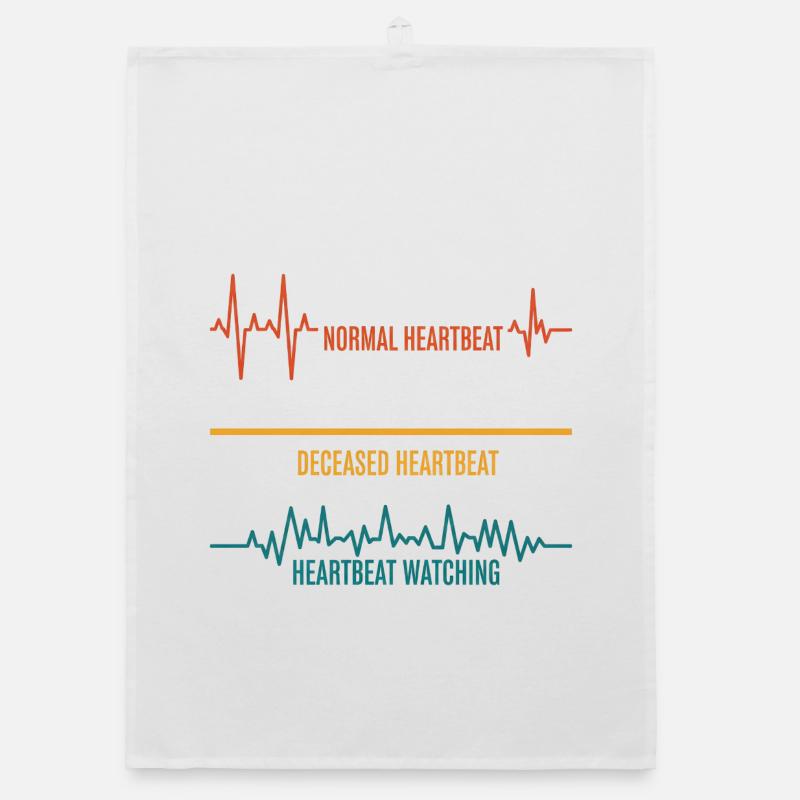 Heartbeat Variations Pressure Organic dish towel