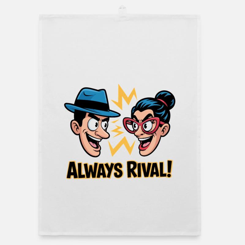 Immer rivalisierendes Duo Organic Geschirrtuch