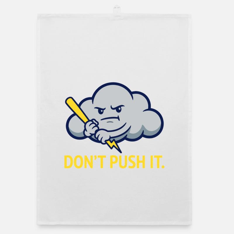 The Grumpy Storm Cloud Warning Torchon bio