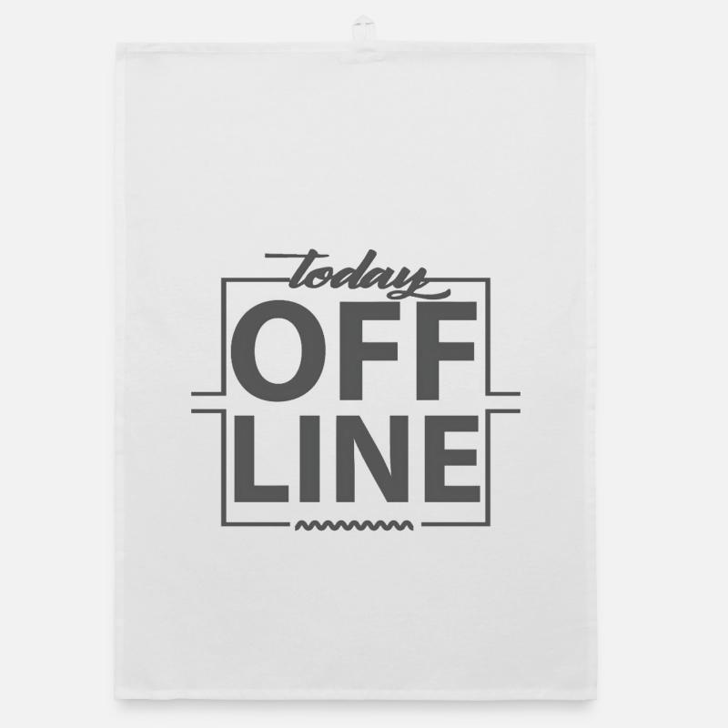 Today Offline Design Statement Saying Minimal Organic dish towel