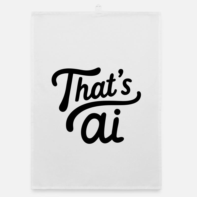 « C’est de l’IA » Typographie manuscrite Torchon bio