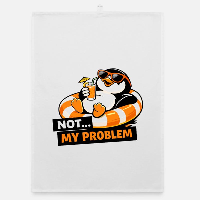 Nicht mein Problem, Penguin Chill Organic Geschirrtuch