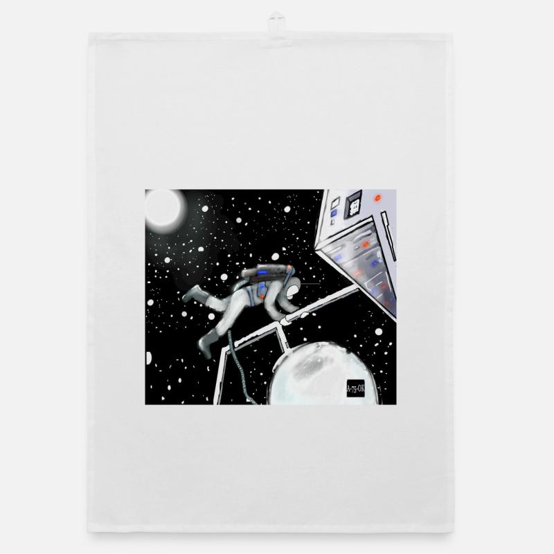 Space Explorer im Orbit Organic Geschirrtuch