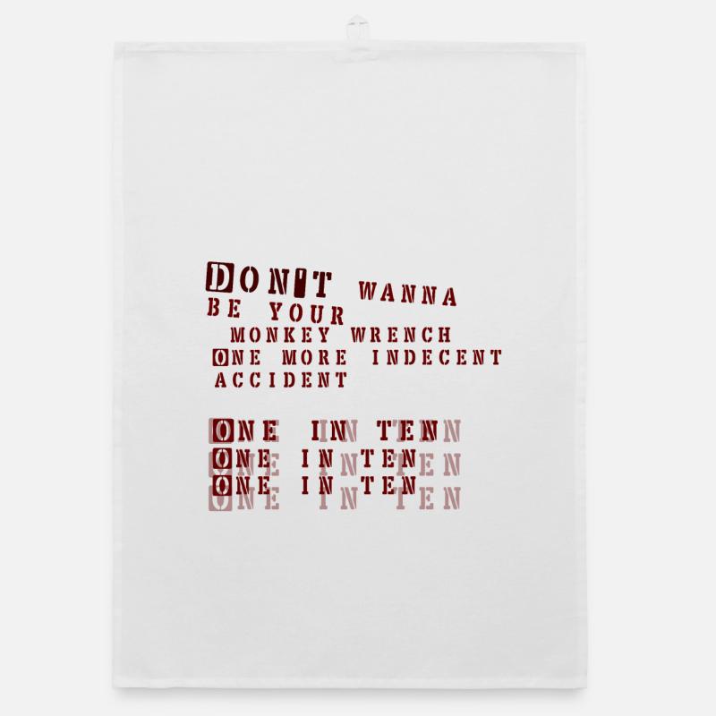 monkey wrench - foo fighters Organic dish towel