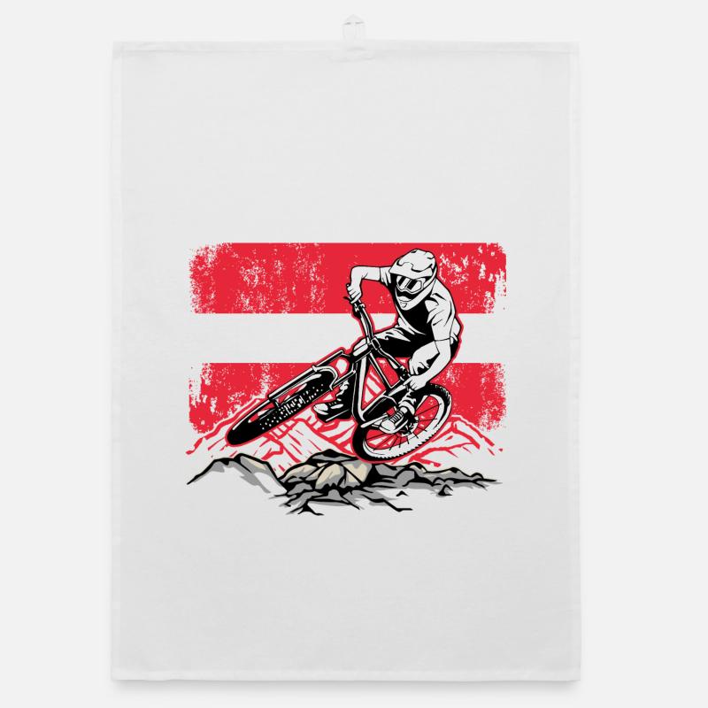 Saut de motocross Red White Ridge Torchon bio