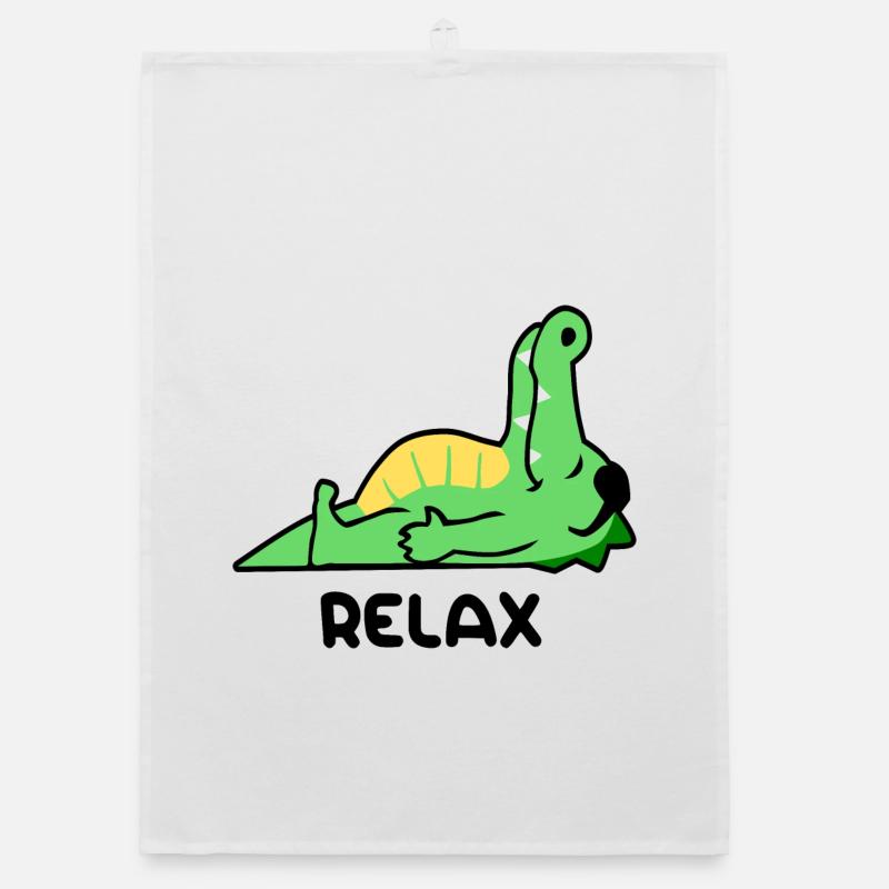 Crocodile relax Organic dish towel
