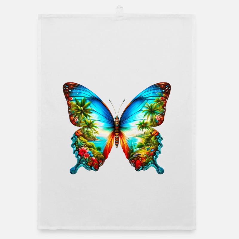 Butterfly Organic dish towel