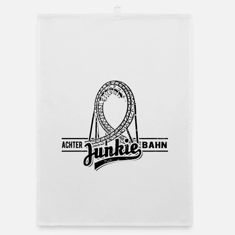 Achterbahn Junkie - Looping Organic Geschirrtuch