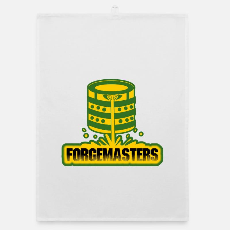 Forge Masters Emblem Design Organic dish towel