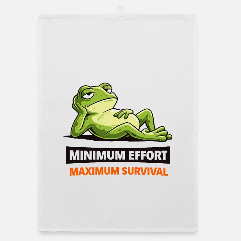 Frog Chill: Minimum Effort Organic dish towel