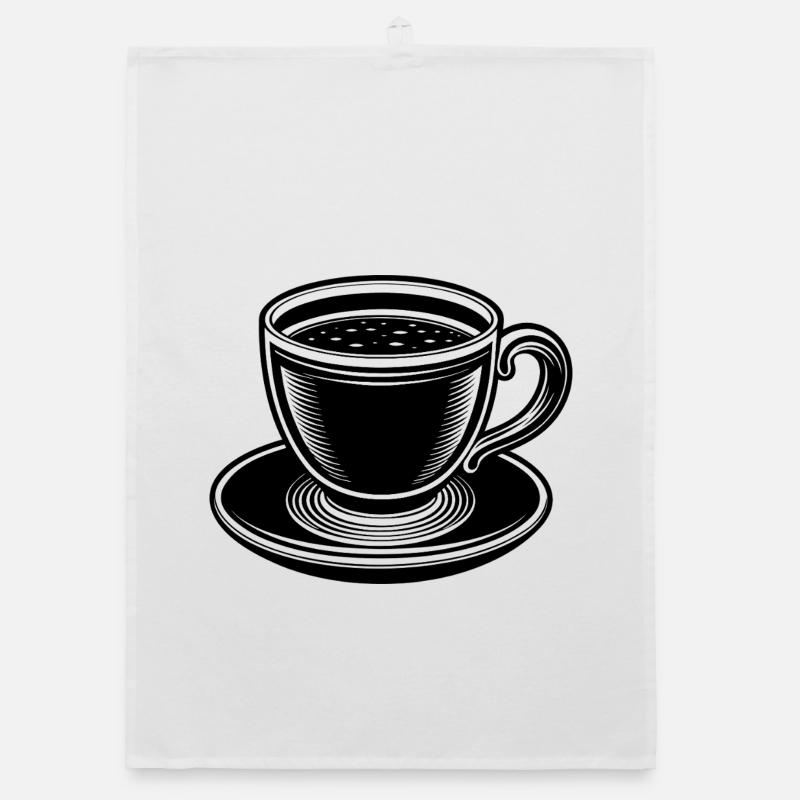 Coffee cup Organic dish towel