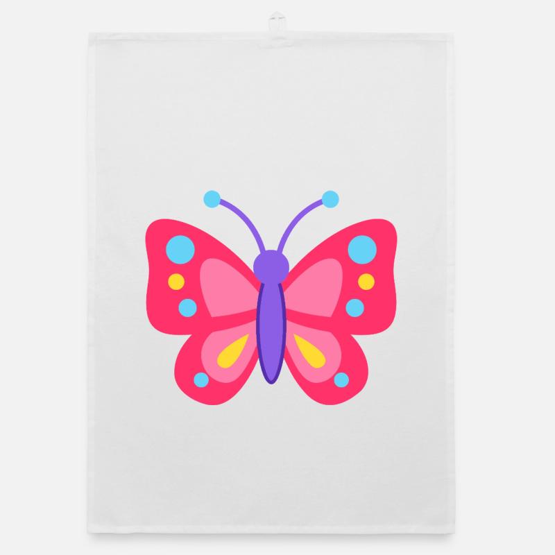 Rêve de papillon coloré Torchon bio