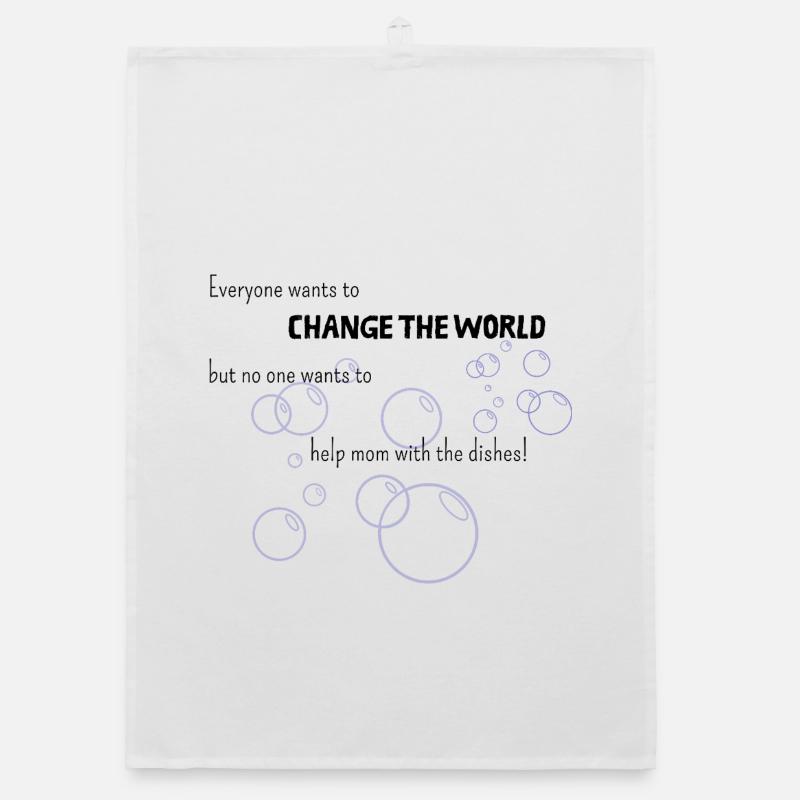 Improving the world starts with mom Organic dish towel