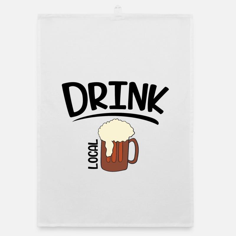beer Organic dish towel
