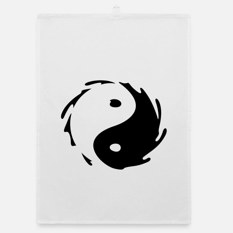 Yin-Yang Splash Organic dish towel