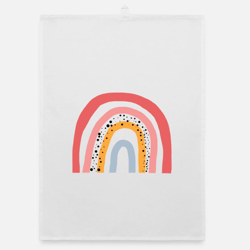 Regenbogen - Liebe - Rainbow-Trend Organic Geschirrtuch