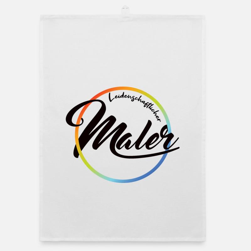 Leidenschaftlicher Maler Organic Geschirrtuch