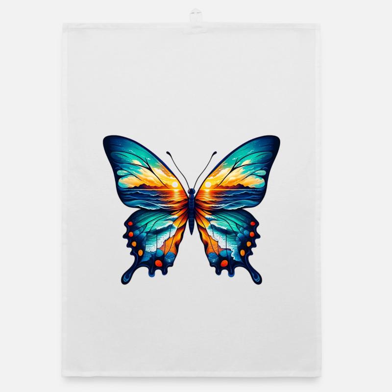Butterfly Organic dish towel