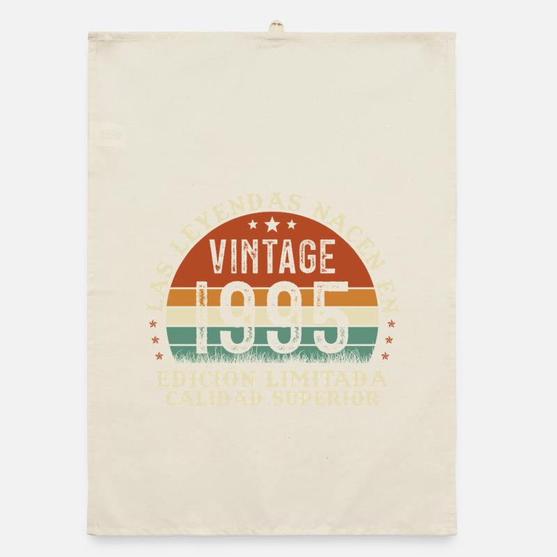 1995 Retro Vintage Geburtstagsgeschenk Organic Geschirrtuch