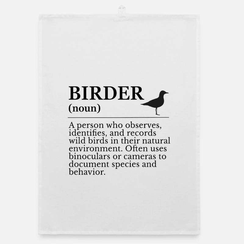 Birder Definition - Birdwatchers Organic dish towel