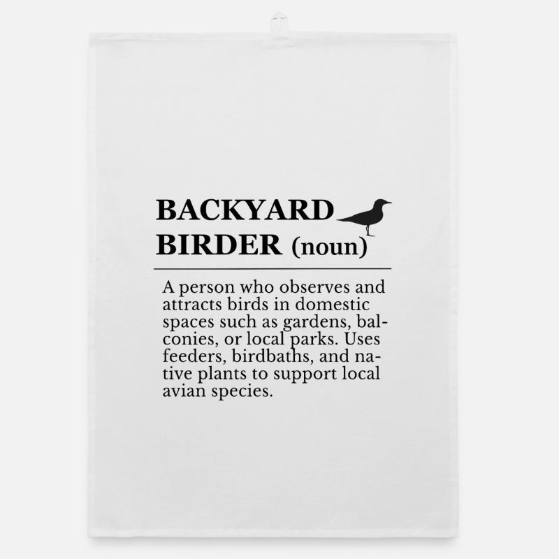 Vogelbeobachtung im Garten Organic Geschirrtuch