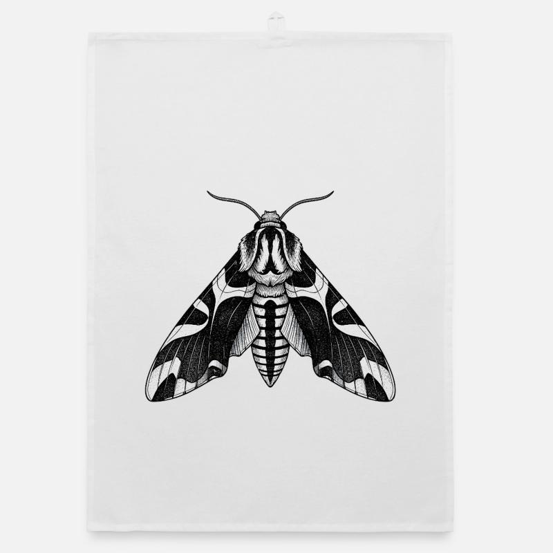 Moth Shadow Pattern Moth Black Moth Organic dish towel