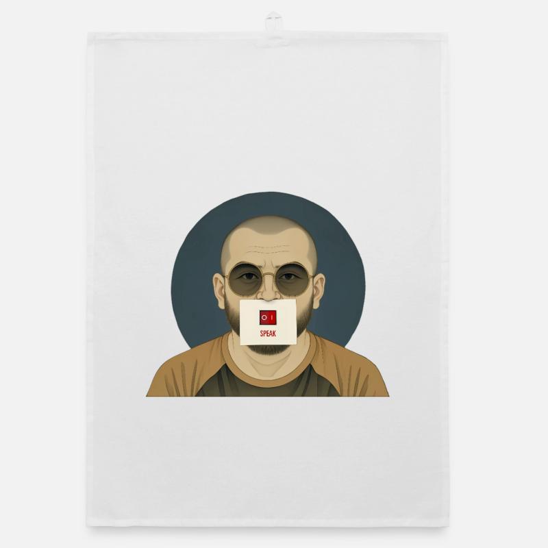 SPRICH MANN – nette Leute Organic Geschirrtuch