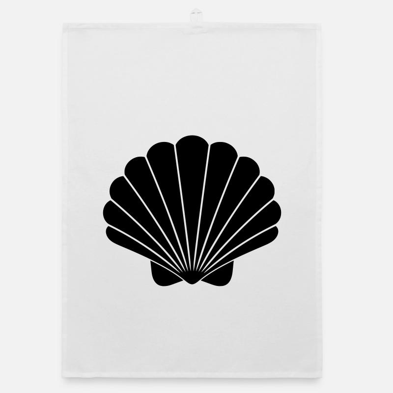 Shell Symbol Minimal Maritime Organic dish towel