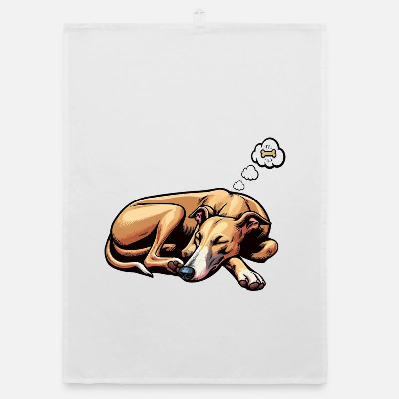 Whippet Greyhound Whippets Propriétaire de lévrier Torchon bio