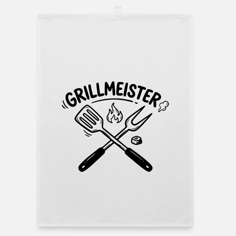 Grill Master BBQ Grilling Pitmaster Hommes Torchon bio