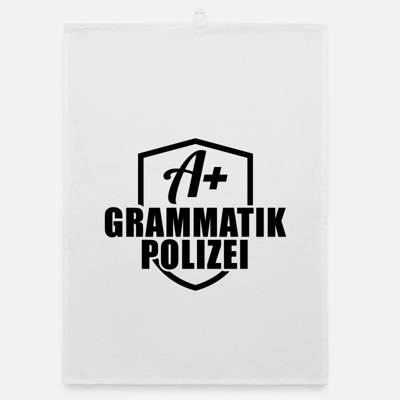 Grammatik Polizei Organic Geschirrtuch
