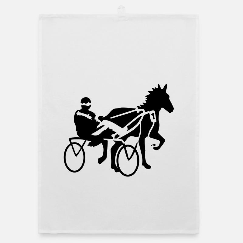 harness racing Organic dish towel