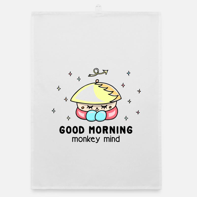 La pleine conscience « Monkey mind », un dicton cool et drôle Torchon bio