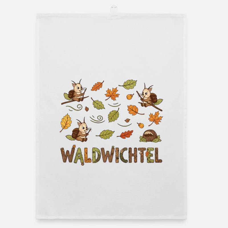 Forest gnome Organic dish towel