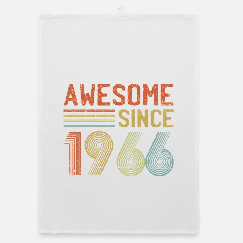 Retro 1960s Inspired Typography Design Organic dish towel