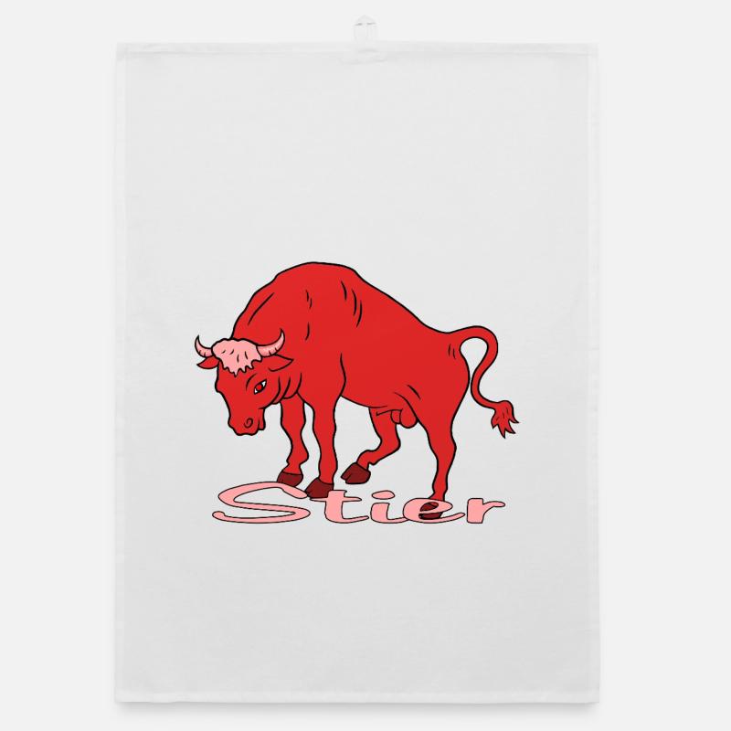 Stier Sternzeichen Organic Geschirrtuch