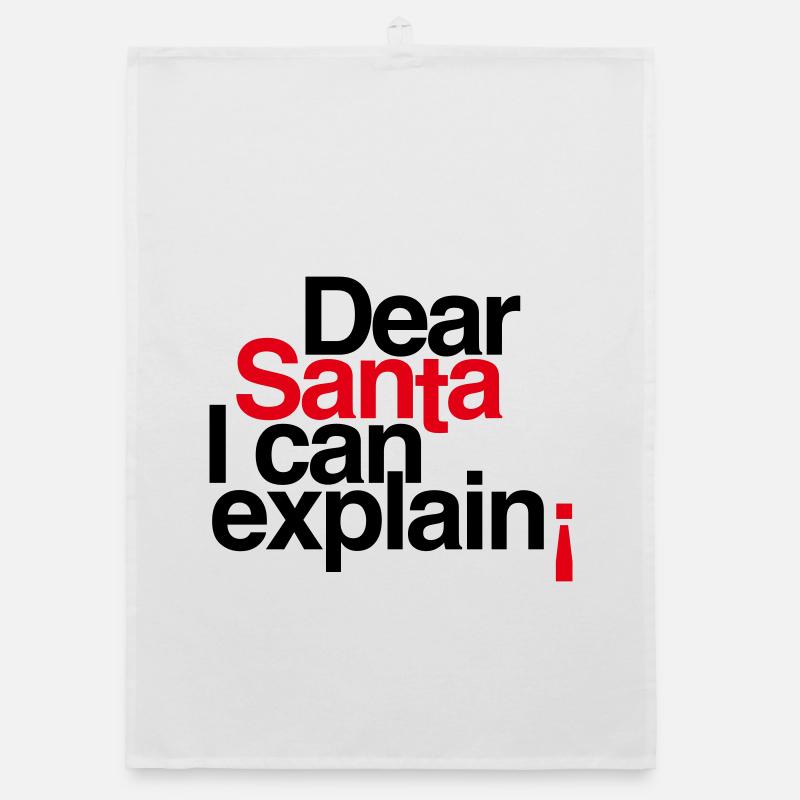 Dear Santa I can explain! Organic dish towel