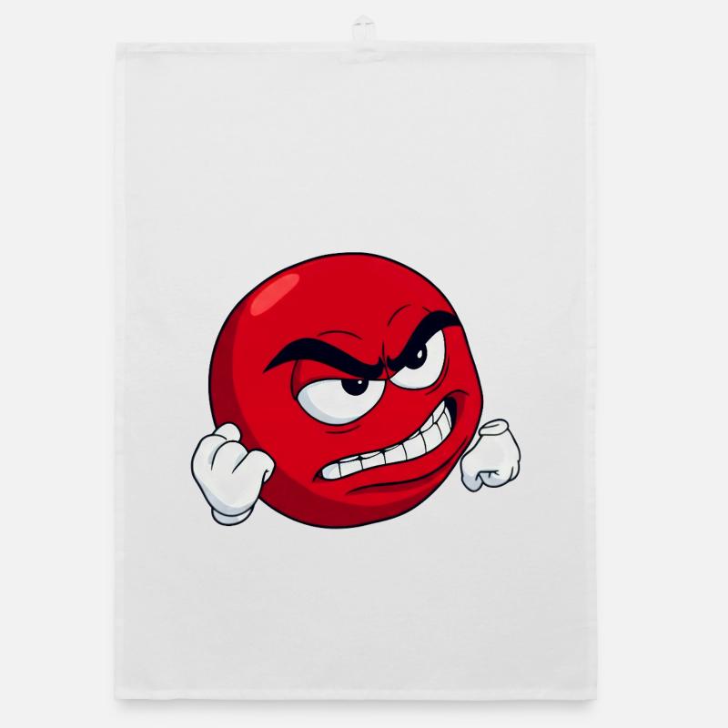 [Your text] Personalize It - Angry Meme Motif Organic dish towel