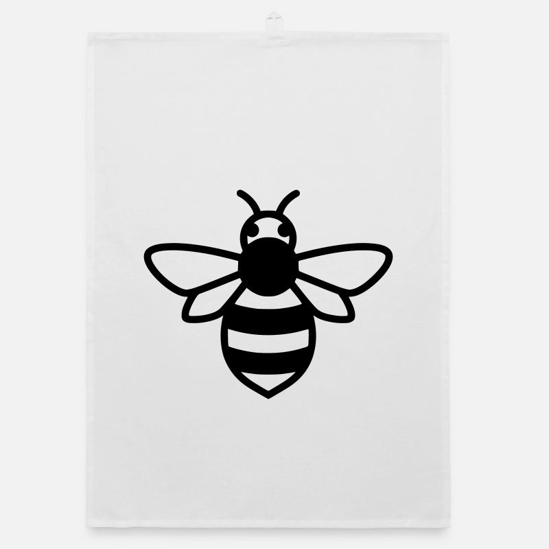 Bee Outline Drawing Organic dish towel