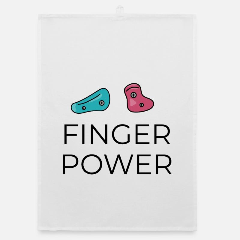 Bloc - Conception de la puissance des doigts Torchon bio