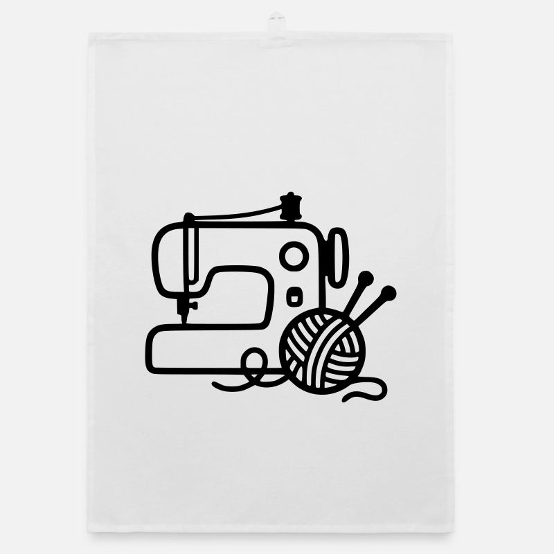 Sewing Machine Wool Knitting Sewing Handmade Organic dish towel