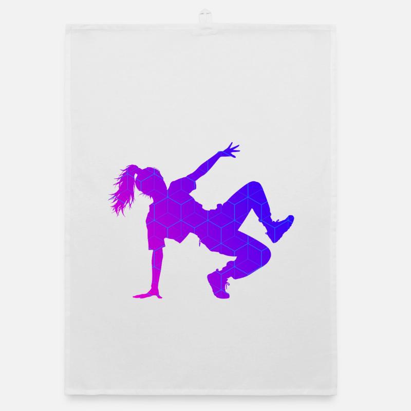 Gift idea for the breakdancer with break dance Organic dish towel