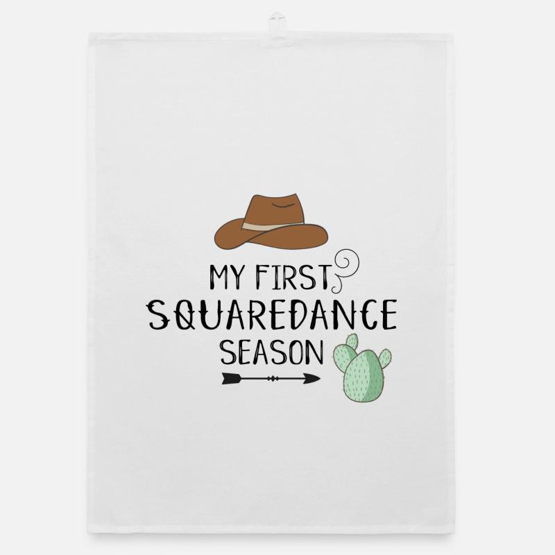 Square Dance Organic dish towel