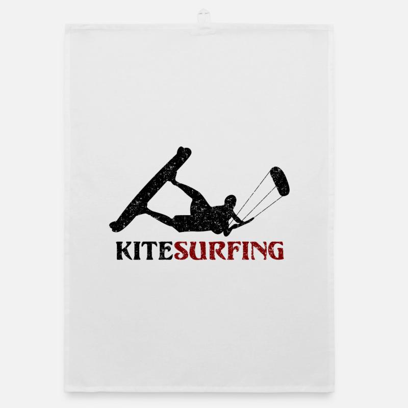 Kitesurfing - design Organic dish towel