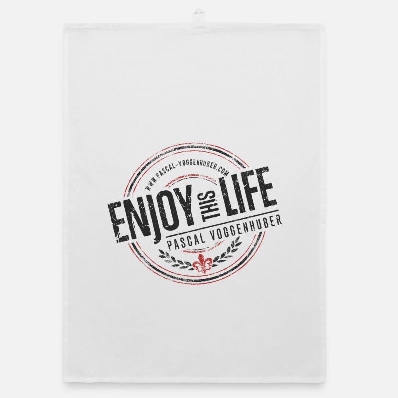 Enjoy this Life® & Fleur de Lys Pascal Voggenhuber Organic Geschirrtuch