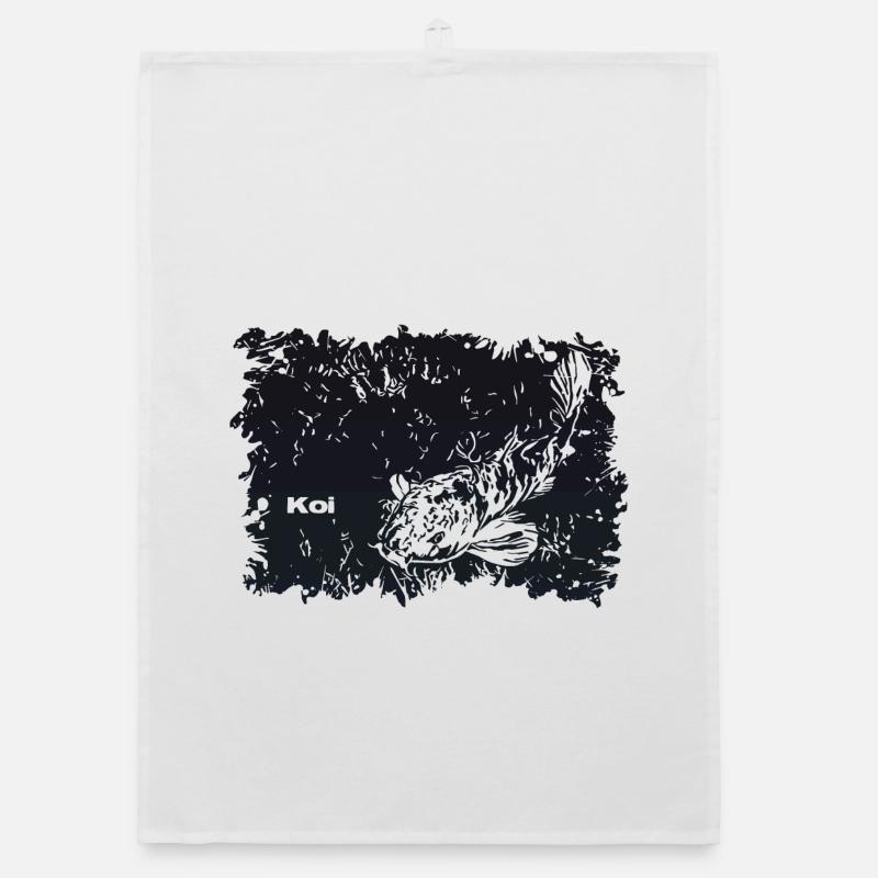 Koi Karpfen Organic Geschirrtuch