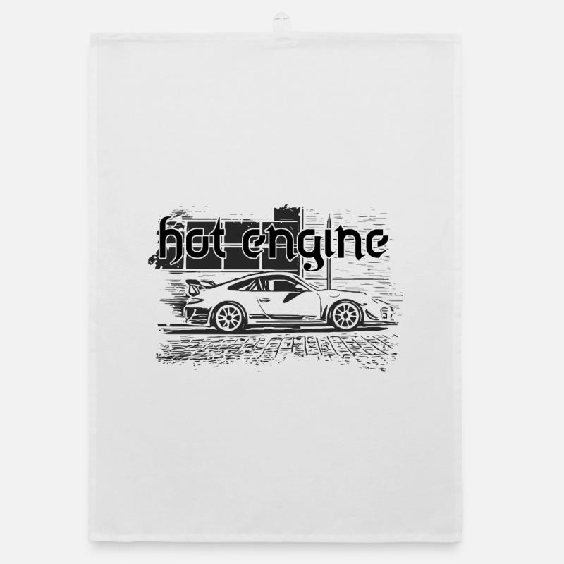 Hot Engine Organic dish towel