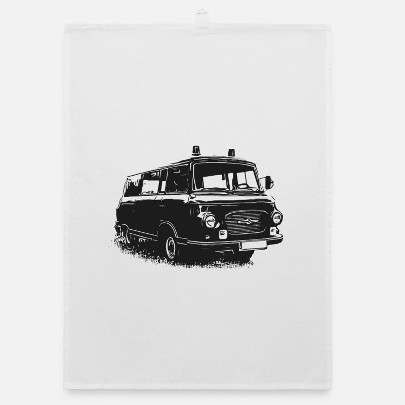 Barkas with blue light Organic dish towel