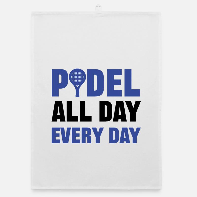 Padel Game Sport Padel Racket Player Statement Organic dish towel
